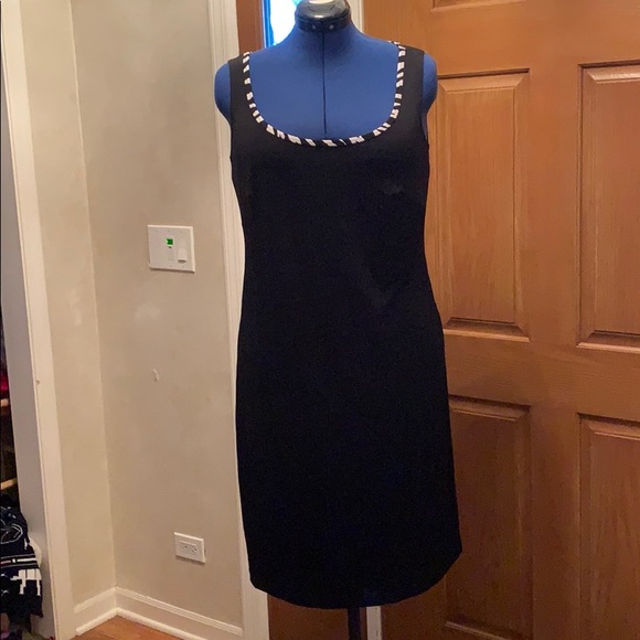 Fun zebra jacket over a black sheath dress - Picture 2 of 7